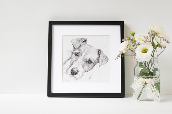 Jack Russell Art Print Jack Russell Art Terrier Print Etsy
