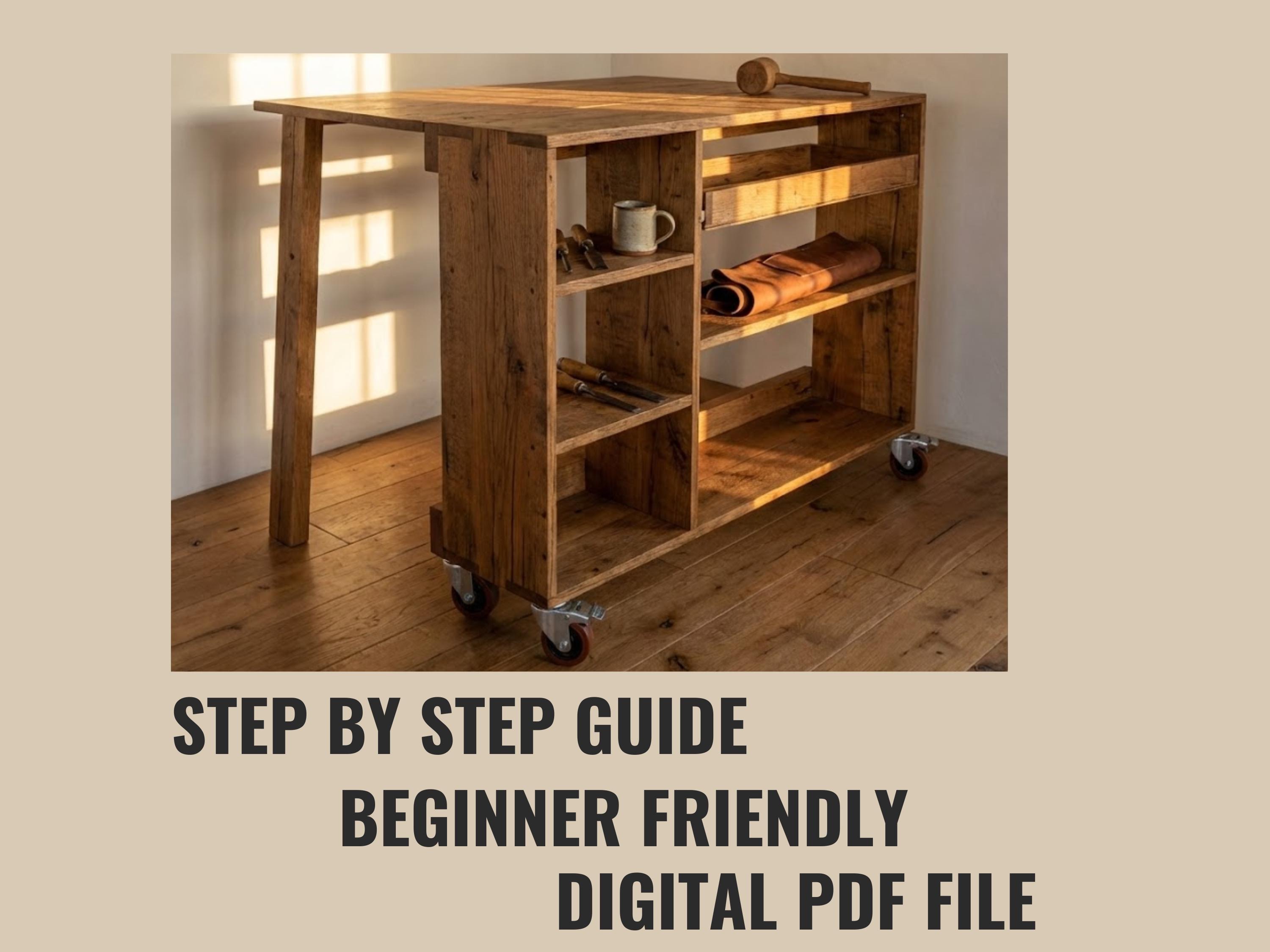 The "atelier" Flip-top Workbench Plans | Space-saving Mobile Workshop ...