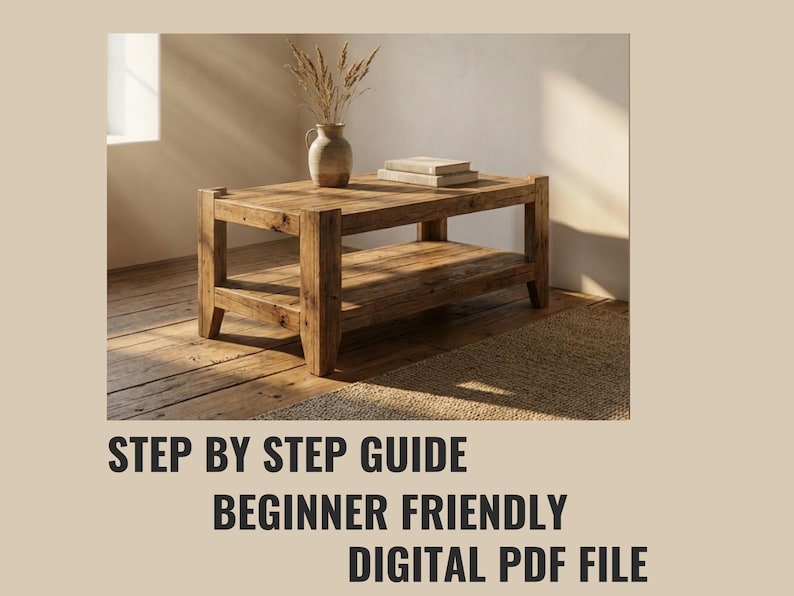 DIY Craftsman Coffee Table Plan | Mission Style Living Room Furniture ...