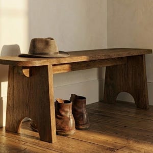 Plano de banco de entrada DIY / Zapatero sencillo estilo Shaker / Muebles de vestíbulo estilo granja / Plano digital de carpintería / Construcción fácil de 1x12