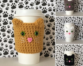 Cats and Coffee, Cat Person Gift, Cat Dad Gift, Crazy Cat Lady Gifts, Cat Mama, Funny Cat Gifts, Black Cat Gift, Orange Cat, Coffee Cup Cozy