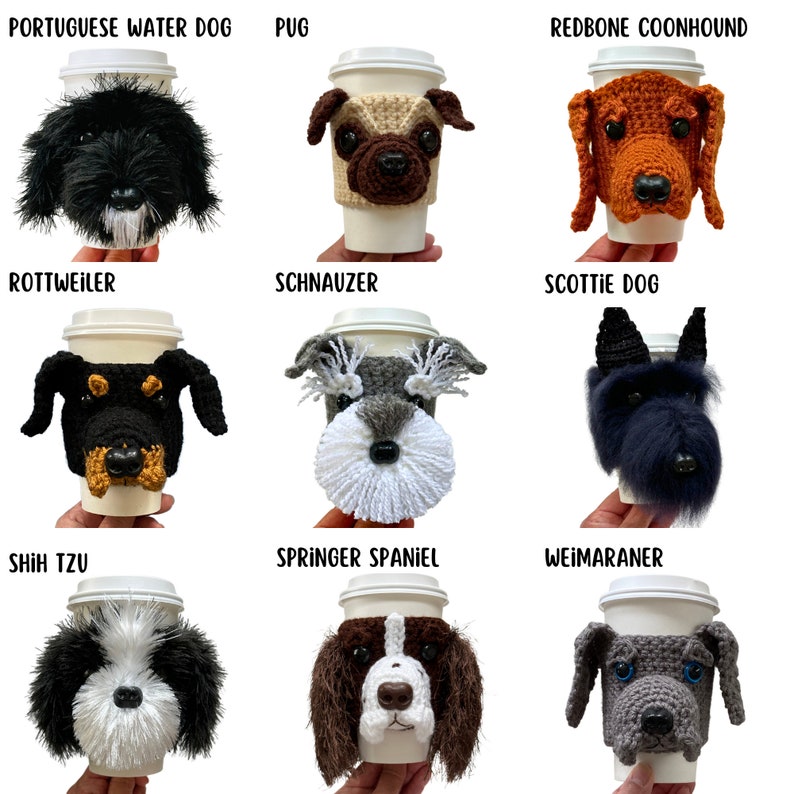 Amigurumi Dog Crochet Pattern, Amigurumi Puppy, Cup Cozy Pattern, Realistic Dog Breed Crochet, Dog Lovers Pattern, Crochet Dog Lover Gift image 9