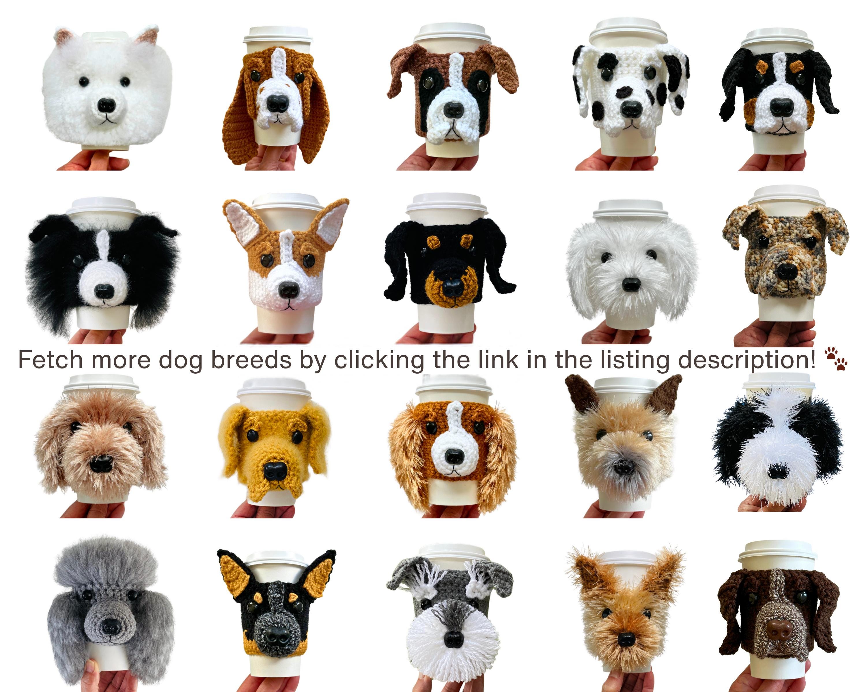 Cavapoo Cup Cozy Pattern, Realistic Dog Crochet Pattern, Crochet Dog ...