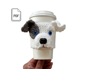 Pit Bull Crochet Pattern, Pit Bull Puppy Cup Cozy Pattern, Pitbull Dog Crochet Pattern, Realistic Dog Lovers Pattern, Crochet Dog Gift