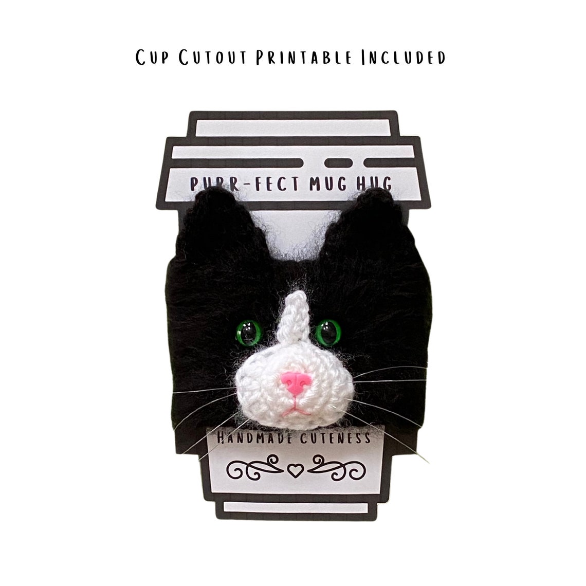Tuxedo Cat Crochet Pattern Cat Cozy Pattern Cat Lover Etsy