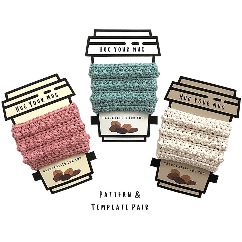 Cup Cozy Crochet Pattern Coffee Cozy Printable Template - Etsy