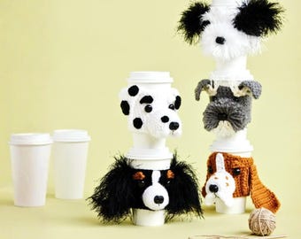 Paquete de patrones de ganchillo para fundas de tazas para perros: 81 razas de perros realistas, patrones PDF fáciles para amantes de los perros, regalo de ganchillo perfecto para dueñas de perros.