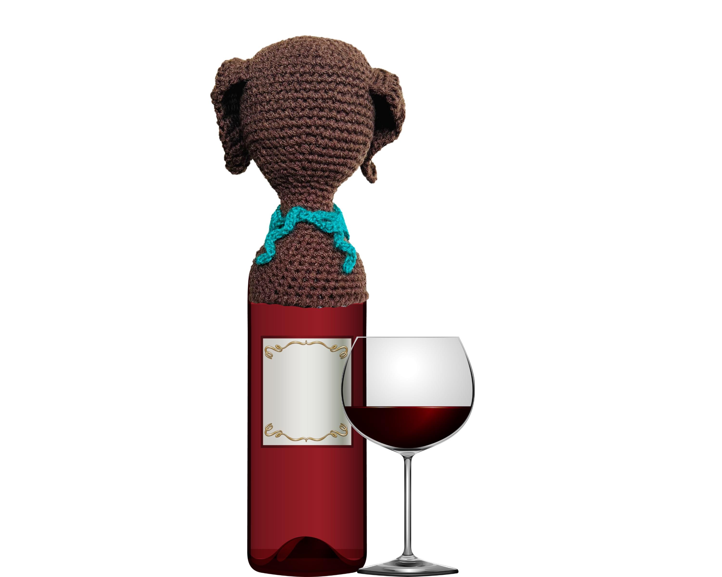 GSP Crochet Pattern: German Shorthaired Pointer Wine Bottle Topper ...