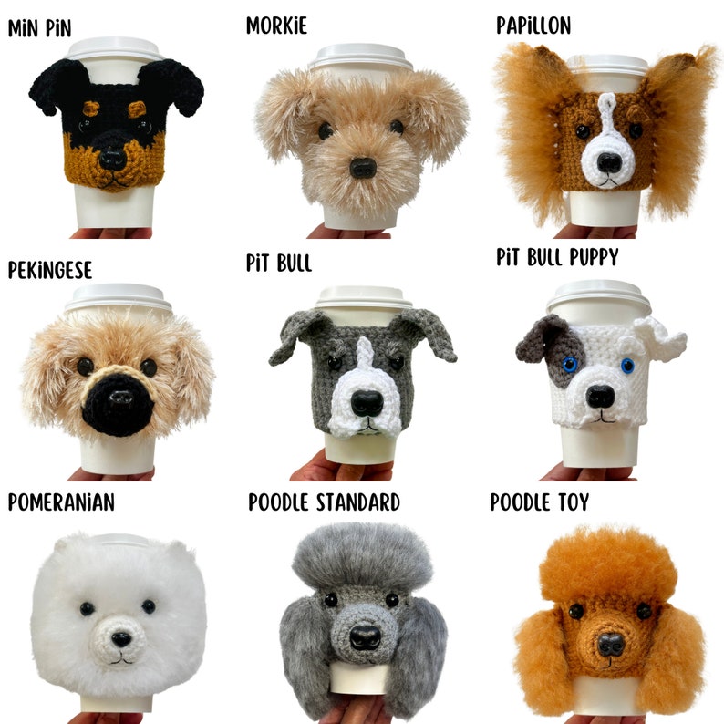 Dog Breed Crochet Patterns, Cup Cozy Patterns, Crochet Dog Pattern, Small Dog Crochet, Big Dog Crochet, Realistic Dog Lovers Pattern image 8