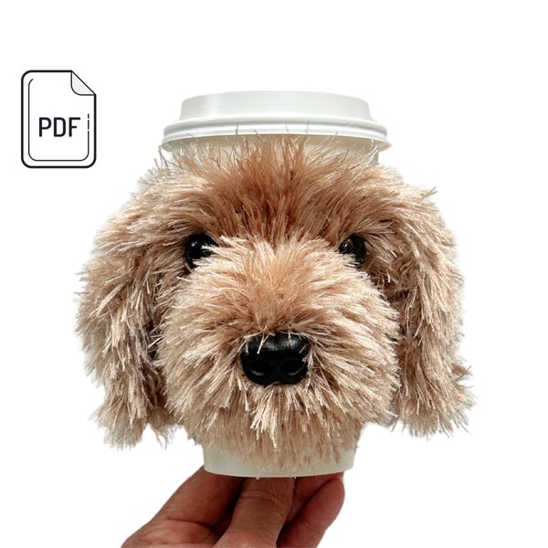 Labradoodle Dog Cup Cozy,  Labradoodle Gifts, Doodle Lover Gift, Realistic Dog Themed Gifts, Dog Breed Gifts, Dog Gift for Owner
