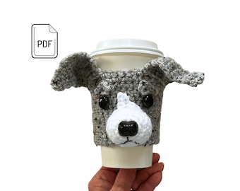 Whippet Crochet Pattern, Whippet Dog, Cup Cozy Pattern, Realistic Dog Breed Crochet, Big Dog Pattern, Dog Lover's Pattern, Crochet Dog Gift