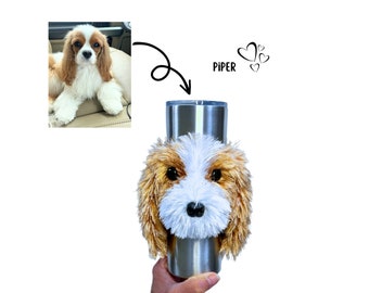 Custom Dog Cup Cozy, Custom Dog Gifts, Personalized Dog Gift, Gift from Dog, Dog to Owner Gift, New Dog Parent, Gifts for Dog Lovers