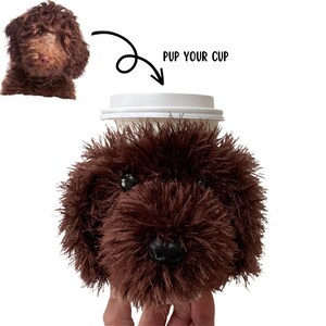 Goldendoodle Dog Cup Cozy, Golden Doodle Gifts, Doodle Owner, Doodle Lover, Realistic Dog Themed Gift, Doodle Dog Mom or Dad Gift image 7