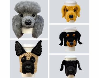 Dog Crochet Pattern Bundle – Poodle, German Shepherd, Golden Retriever, Dachshund, Labrador – Crochet PDF Set