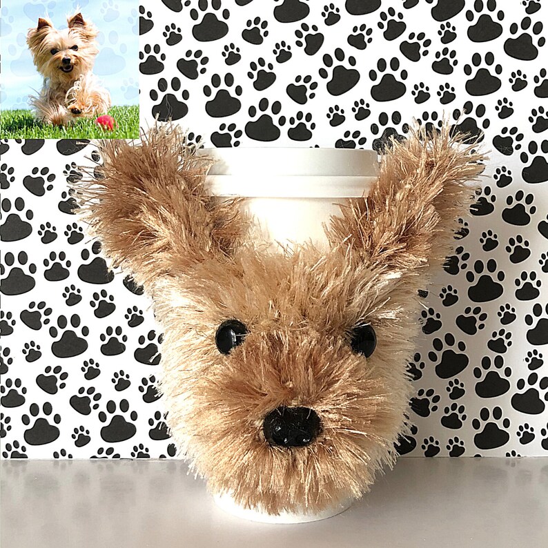 Yorkie Crochet Pattern Yorkie Dog Yorkshire Terrier Cup Etsy
