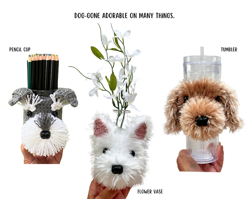 Westie Crochet Pattern, Cup Cozy Pattern, West Highland Terrier, Realistic Dog Crochet Pattern, Dog Lover's Pattern, Crochet Dog Gift image 6