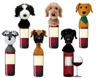 Dog Wine Bottle Cover - Gift for Dog Lovers