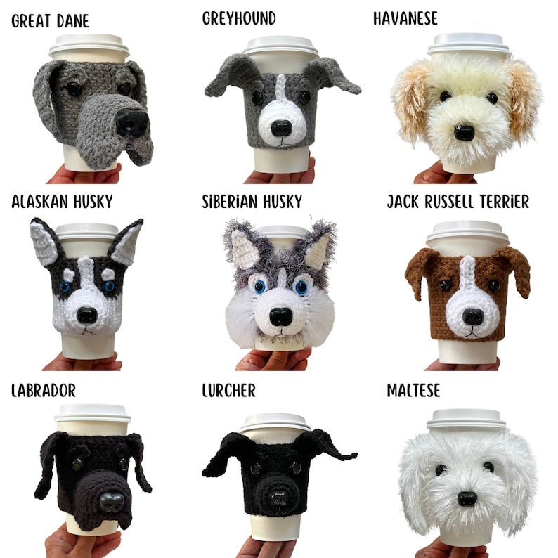 Dog Breed Crochet Patterns, Cup Cozy Patterns, Crochet Dog Pattern, Small Dog Crochet, Big Dog Crochet, Realistic Dog Lovers Pattern image 7