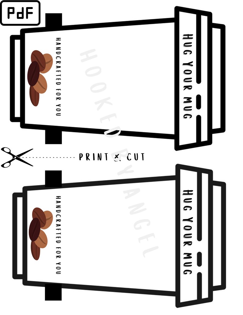 Cup Cozy Crochet Pattern Coffee Cozy Printable Template - Etsy