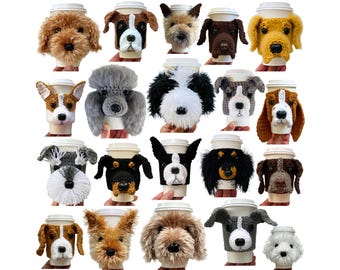 Amigurumi Dog Crochet Pattern, Amigurumi Puppy, Cup Cozy Pattern, Realistic Dog Breed Crochet, Dog Lovers Pattern, Crochet Dog Lover Gift