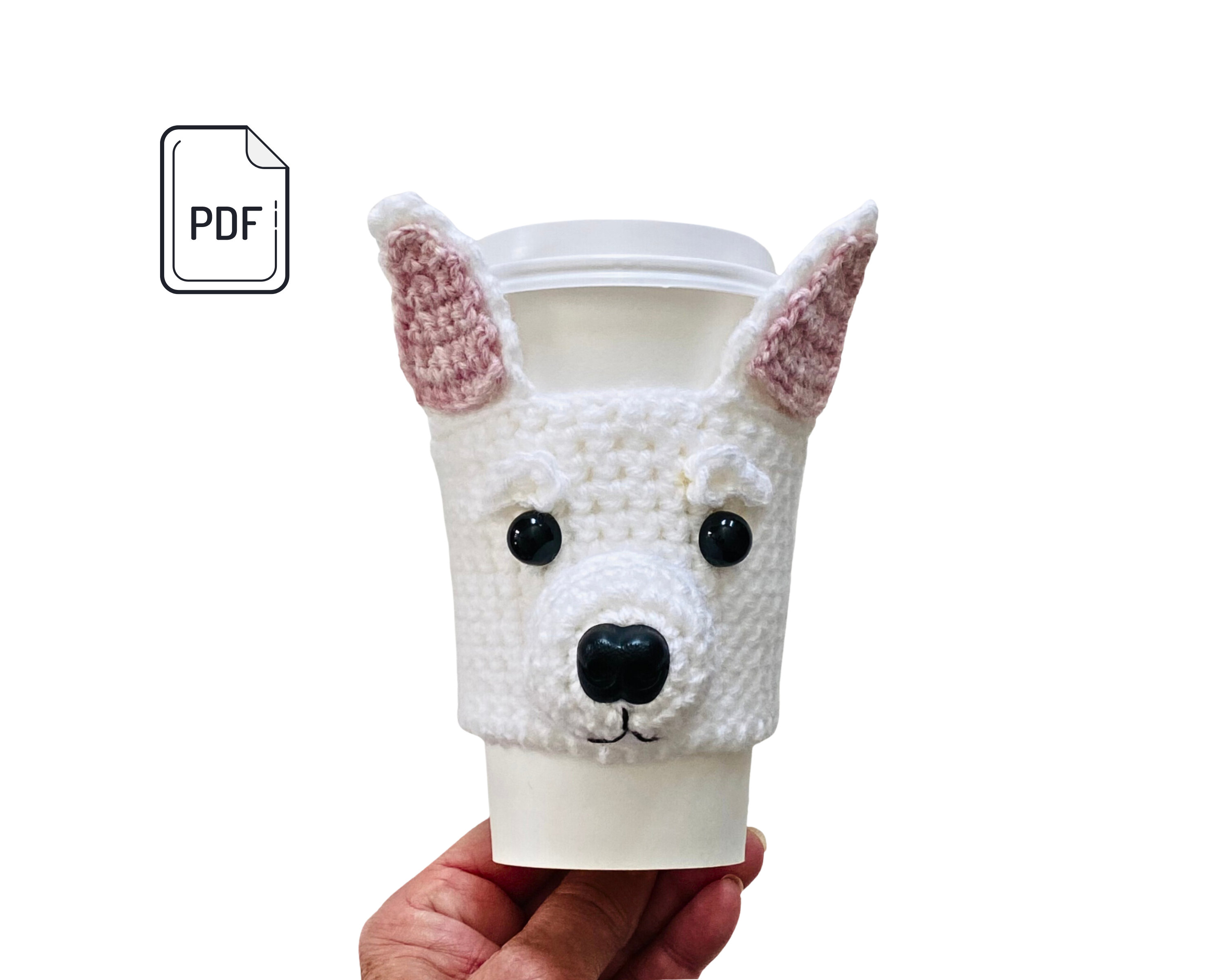 31 Chihuahua Crochet Patterns to Stitch Tiny Dogs, Gifts, and Display Pieces 12 Chihuahua Cup Cozy