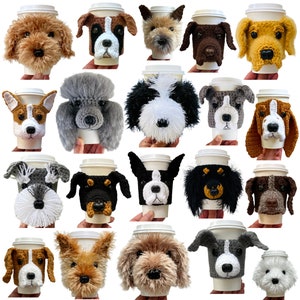 Amigurumi Dog Crochet Pattern, Amigurumi Puppy, Cup Cozy Pattern, Realistic Dog Breed Crochet, Dog Lovers Pattern, Crochet Dog Lover Gift