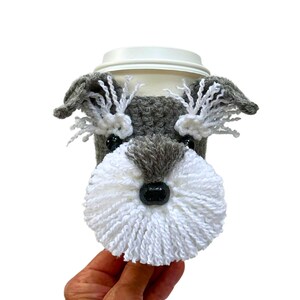 Schnauzer Dog Cup Cozy, Miniature Schnauzer Owner Gift, Mini Schnauzer Mom, Schnauzer Lover, Schnauzer Dog Mom, Dog Themed Gifts