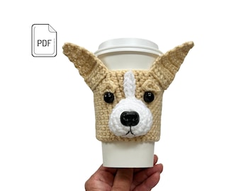 Chihuahua Cup Cozy Pattern, Chihuahua Crochet Pattern, Realistic Dog, Crochet Dog Breed, Crochet for Dog, Dog Lover’s Pattern, Crochet Gift