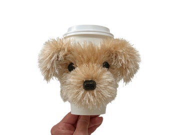 Morkie Cup Cozy, Morkie Gifts, Maltese Yorkie Owner or Lover, Realistic Dog Themed Gift, Breed Specific Gifts, Dog Mom or Dad Present