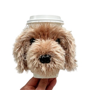Goldendoodle Dog Cup Cozy, Golden Doodle Gifts, Doodle Owner, Doodle Lover, Realistic Dog Themed Gift, Doodle Dog Mom or Dad Gift