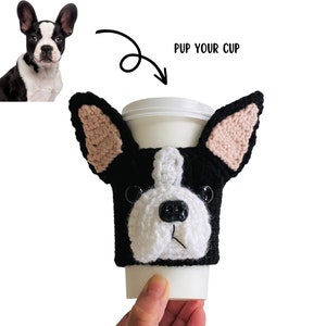 French Bulldog Mug Cozy, French Bulldog Gift, Frenchie Owner, Bulldog Lover, Bull Dog Themed Gift, Realistic Dog Gifts, Bulldog Mom or Dad Black Frenchie