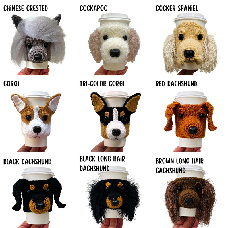 Dog Breed Crochet Patterns, Cup Cozy Patterns, Crochet Dog Pattern, Small Dog Crochet, Big Dog Crochet, Realistic Dog Lovers Pattern image 5