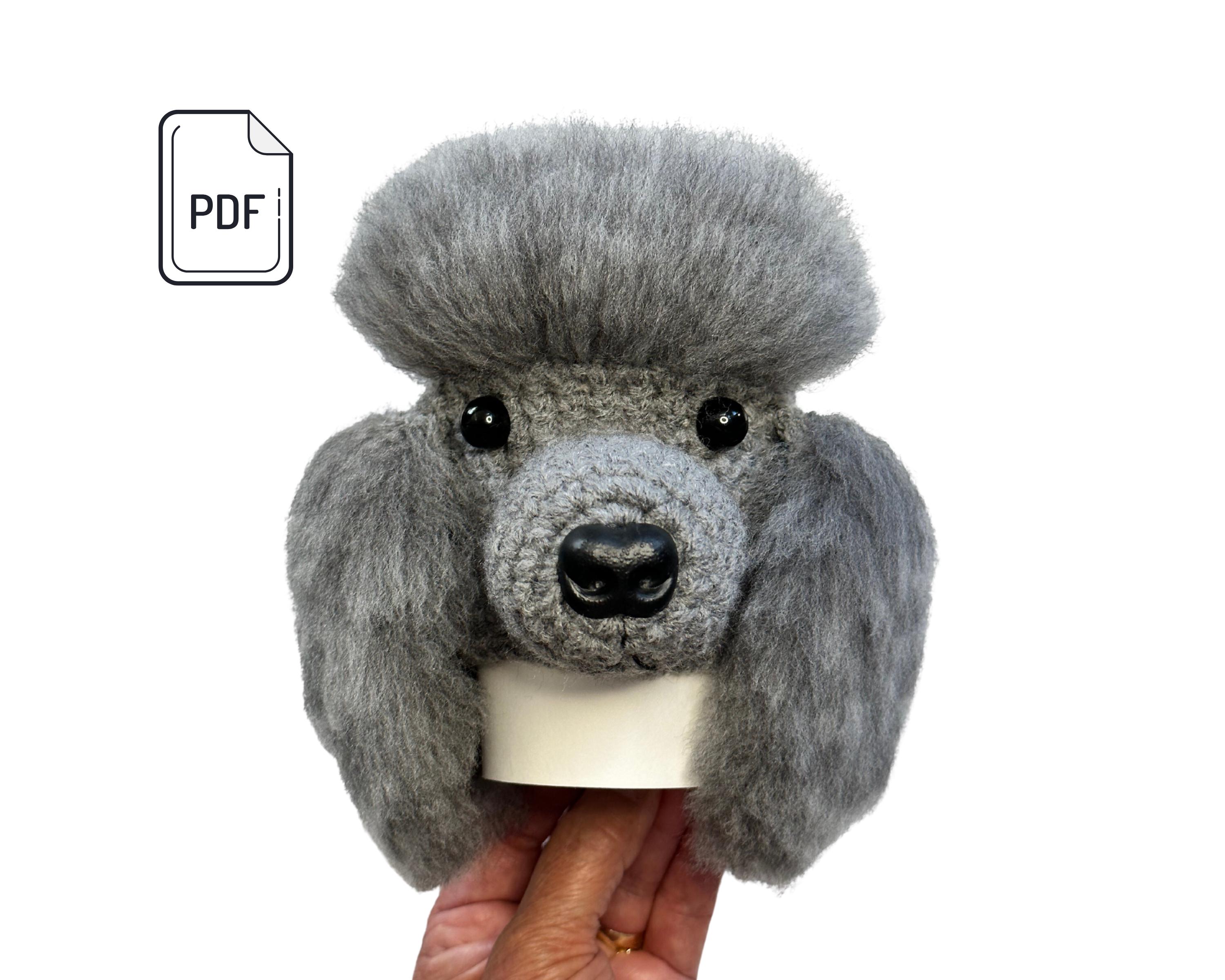 36 Poodle Crochet Patterns to Stitch Adorable Dogs, Toys, and Textured Amigurumi 15 Realistic Poodle Dog Crochet Pattern: Crochet Dog Cup