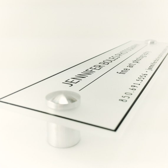Door Name Plate Acrylic Business Sign Office Decor Wall Sign Etsy