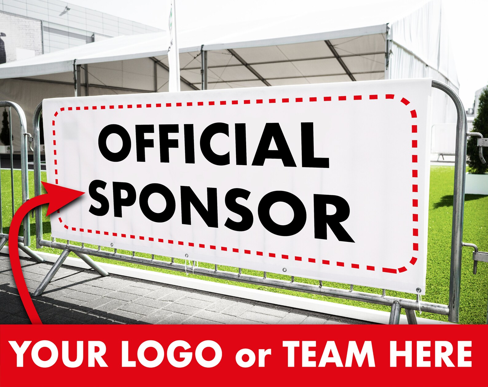 Custom TEAM Vinyl Banner Personalized Sponsor Logo Design Etsy