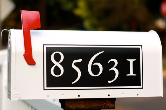 Letrero de dirección personalizado para buzón de correo, decoración de  buzón de correo con letrero de dirección personalizado, placa de dirección