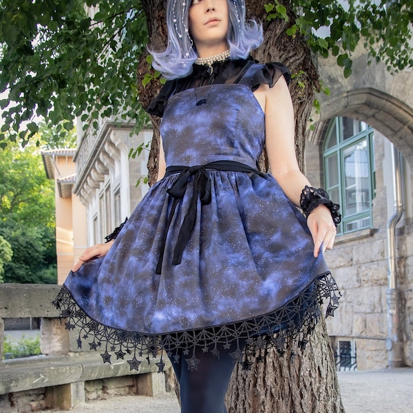 Lolita Kleid "Blaue Galaxy"