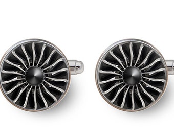 plane engine cufflinks,aviation cufflinks,airplane cufflinks,aircraft cufflinks,aviator gift,pilot gifts for men -with gift box