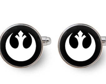 Star Wars Rebel Alliance cuff links,Star Wars gifts,star war wedding,Rebel Alliance cufflinks,Star Wars cuff links -with gift box