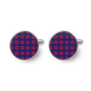 phish cufflinks,fishman cufflinks,fishman donut,phish fan gift,phish gifts,grateful dead,jam band gifts,funky musician -with gift box