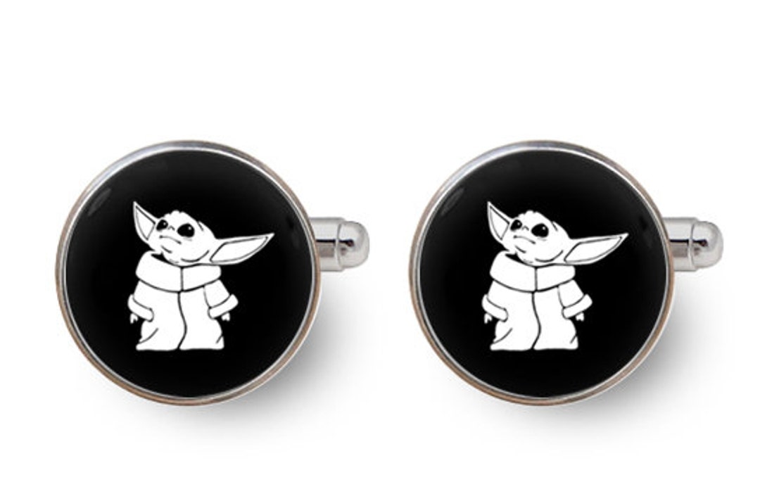 Baby Yoda Cufflinks,yoda Cuff Links,star Wars,jedi,star Wars Gift