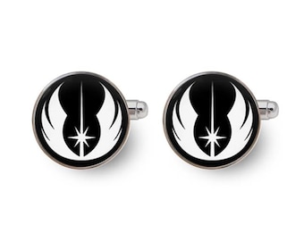 star wars cufflinks,Jedi cufflinks,jedi,star wars fan,star wars,star wars gifts,superhero cufflinks,best man,geeky cufflinks -with Gift Box