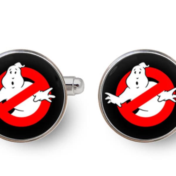 Ghostbusters cuff Links,Ghostbusters jewelry.Ghostbuster gift,wedding cufflinks,cufflinks for groomsmen,personalized cufflinks-with gift box
