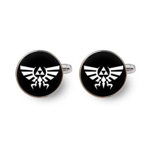 Legend of Zelda cuff links,Zelda cufflinks,zelda gifts for men,cufflinks for groom,gaming cufflinks,geek cufflinks -with gift box