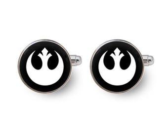 Star Wars Rebel Alliance cuff links,Star Wars gifts,star war wedding,Rebel Alliance cufflinks,Star Wars cuff links -with Gift Box