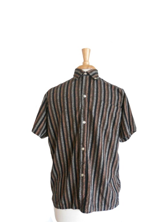 Vintage Shirt Men's 1950s Button Down Collared Shi