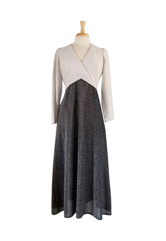 silver color party dress Cecy | Sequin High-Neck Maxi With Cap Sleeves this sophisticated dress will be your lovely partner. Sequin Silver Fringe Cocktail Dress