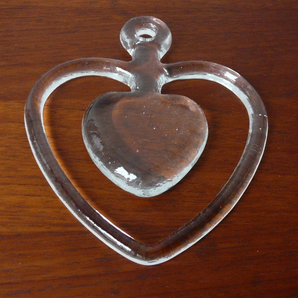 Kosta Boda Suncatcher Heart Vintage Window Ornament