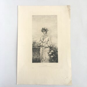 Kent Hagerman Kentucky River Ferry /'Julia/' 1959 Engraving Etching Antique Art