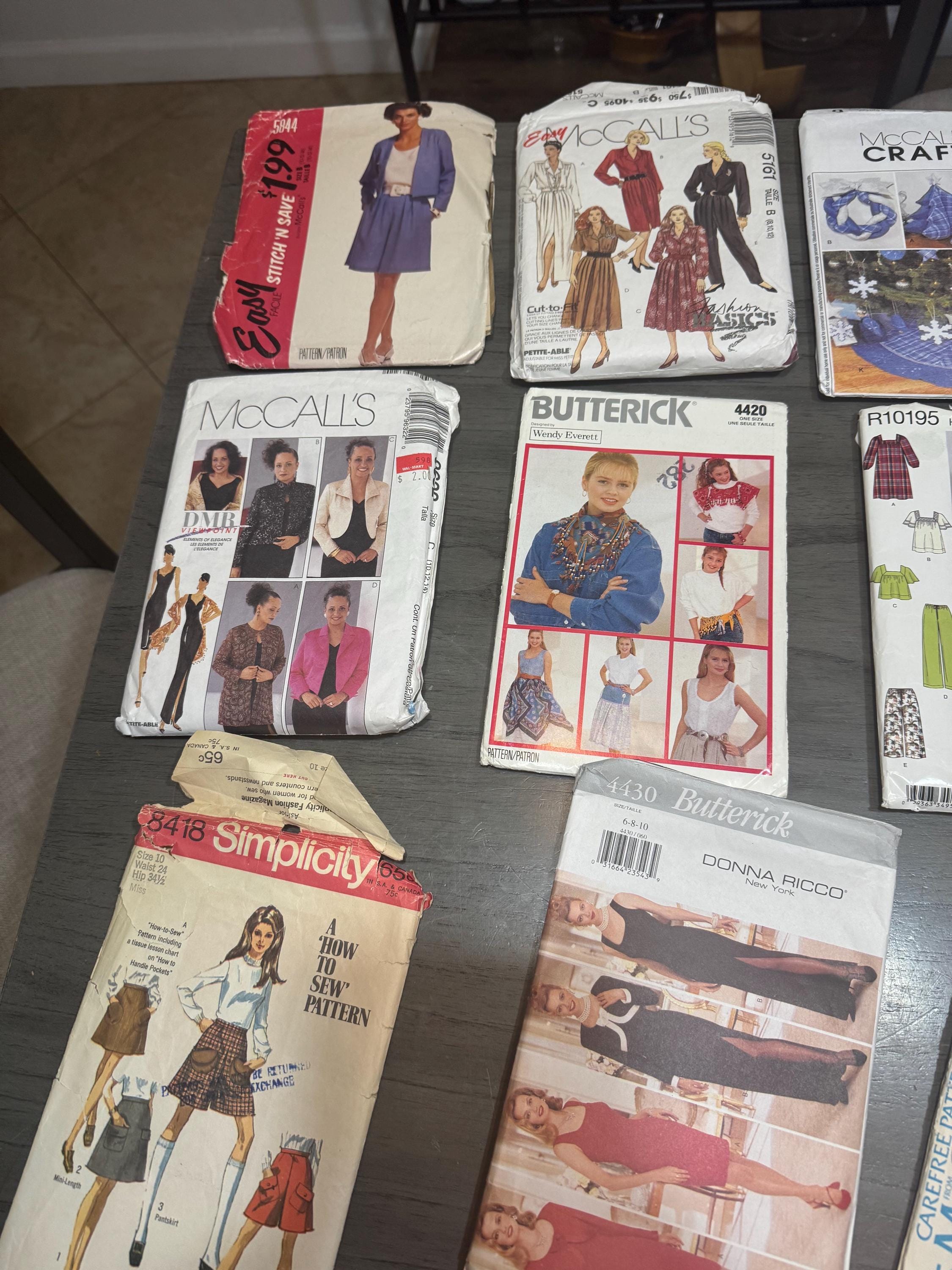 Lot of 26 Vintage Sewing Patterns Mccalls Simplicity Etc . Women’s Kids ...